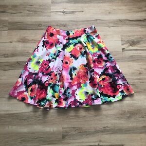 Pepper & Zoe Vibrant Floral A-Line Skirt Fairytale Spring Formal Wedding Guest
